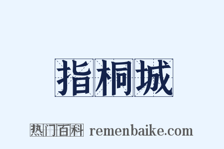 指桐城是什么意思的图片